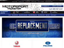 Tablet Screenshot of motorsportmonster.com